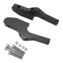 (Black) New Passenger Foot Peg Extensions Extended Footpegs For Vespa Gt Gts Gtv 60 125 200 250 300 300ie Vespa Motorcycle Accessories