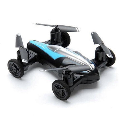(Blue) Remote Control Flying Car Air-ground Dual Mode Toys