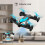 (Blue) Remote Control Flying Car Air-ground Dual Mode Toys 5
