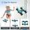 (Blue) Remote Control Flying Car Air-ground Dual Mode Toys 4