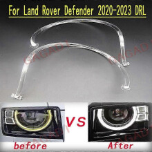(A pair DRL) For Land Rover Defender 2020 22021 2022 2023 Car Drl Headlight Light Guide Strip Daytime Running Light Tube Bar Drl Chip Board