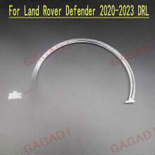 (1pcs Left light DRL) For Land Rover Defender 2020 22021 2022 2023 Car Drl Headlight Light Guide Strip Daytime Running Light Tube Bar Drl Chip Board