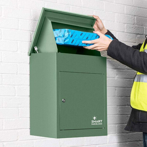 (Green) Smart Parcel Box® Medium Front Access Drop Box