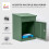 (Green) Smart Parcel Box® Medium Front Access Drop Box 6