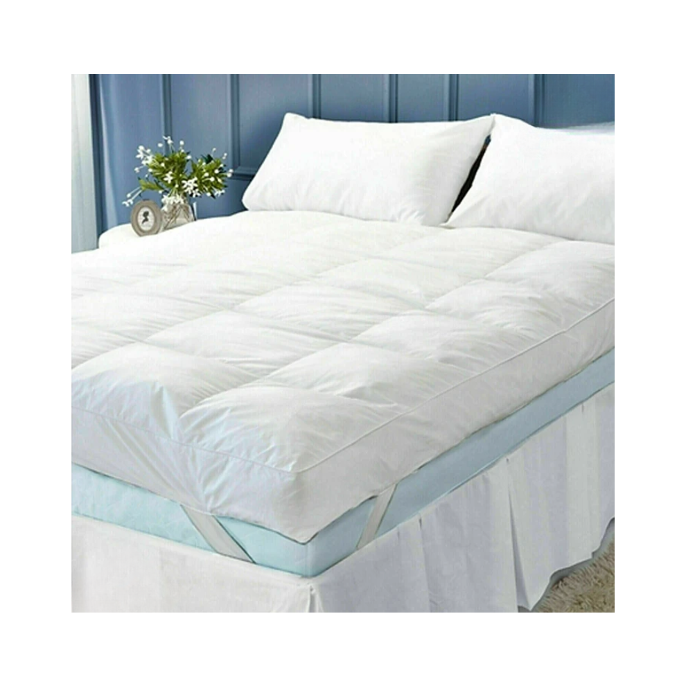 Yorkshire Homeware Ltd (Super-King) Microfiber Mattress Topper 4" Inch Deep Luxury Hotel Quality Soft All Sizes 10Cm White