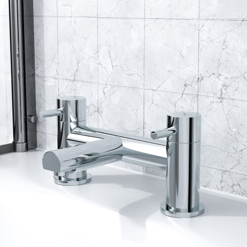 NES Home Marc Basin & Bath Filler Mixer Tap Set Chrome 2