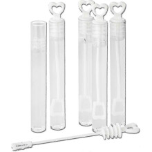 48pcs Soap Bubbles - Wedding Bubbles with Heart Handle for Weddings - (meili)