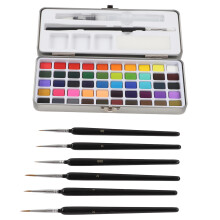 Watercolor Paint Set 50 Colors Iron Box Packaging