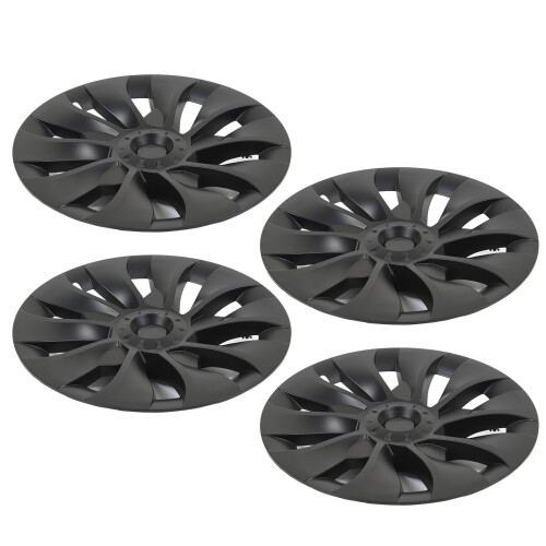 4Pcs 18in Wheel Hubcap Matte Black Cool Sporty 1