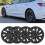 4Pcs 18in Wheel Hubcap Matte Black Cool Sporty 11