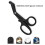 Stainless Steel Round Head Scissors Round Tip 14