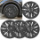 4pcs Hubcaps Wheel Rim Cover Hubcaps Replacement 12