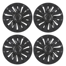 4 Pcs 19 Inch Wheel Hub Cap Matte Black Automobile