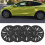4 Pcs 19 Inch Wheel Hub Cap Matte Black Automobile 11