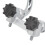 22mm Motorcycle Splitter Handle Bar Stainless 13