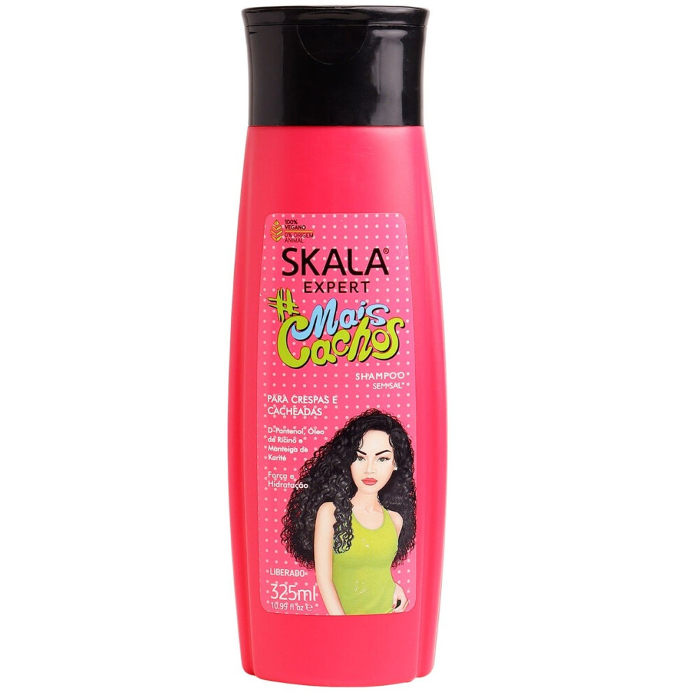 SKALA Moisturizing Shampoo with Castor Oil and Shea Butter|Strengthens hair and promotes healthier growth - 325 ml