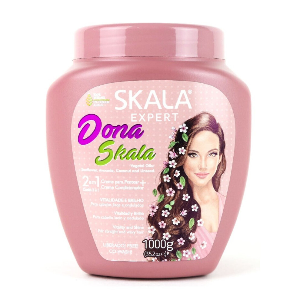 Cream Skala Dona Hair | Moisturizing & Nourishing Hair |Strengthens Strands And Reduces Dryness - 1000G