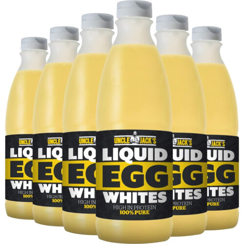 Uncle Jack's Free Range Liquid Egg Whites 970ml (Pack of 6)
