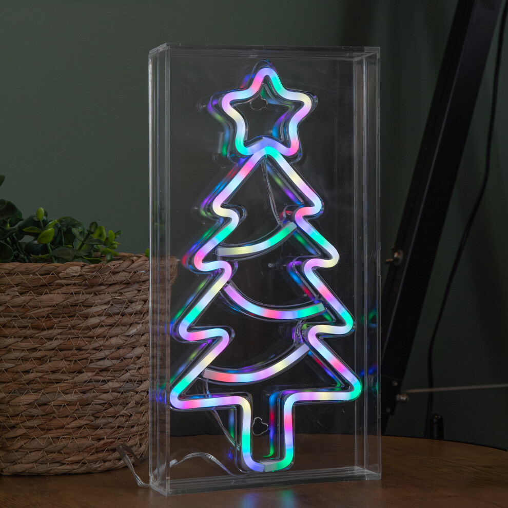 Rackhams Light 30Cm Up Rgb Neon Flex Christmas Tree Decoration - Image 3