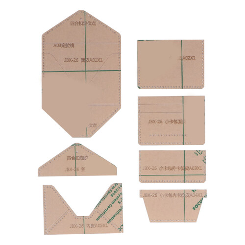 7Pcs Card Package Acrylic Template Accurate