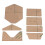 7Pcs Card Package Acrylic Template Accurate 5