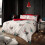 (Double) Polycotton Christmas Duvet Cover Set - White 1