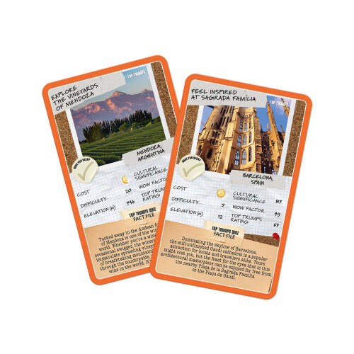 Top Trumps Back Packers' Bucket List Top Trumps Card Game 2