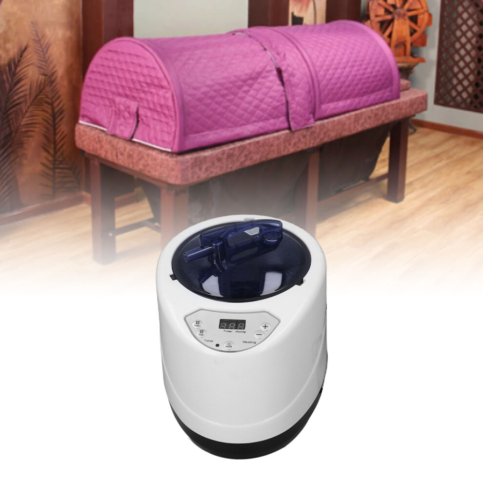 3L Sauna Dampfer 1000W Fatigue Stress Relief Edelstahl Sauna Dampfgenerator Mit Fernbedienung FüR Entspannung Eu Stecker 220 Bis 240V-image