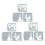 9pcs Christmas Stencils DIY Making Safe Cute 5