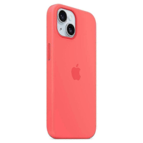 (Red) For Iphone 15 Case Compatible With Magsafe Anti-scratch Silicone Phone Cover-pink 1