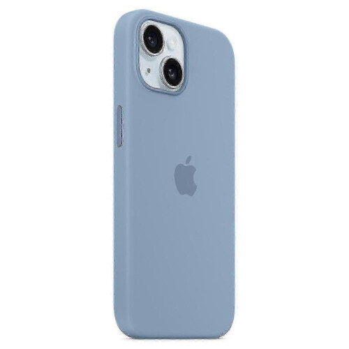 (Light blue) For Iphone 15 Case Compatible With Magsafe Anti-scratch Silicone Phone Cover-pink 1