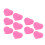 10 PCS Tennis Racket Vibration Dampener Heart 7
