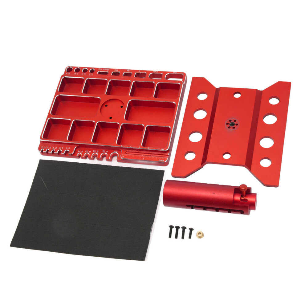 Rc Car Work Stand 360 Degree Rotatable Lockable Red 9121376996559