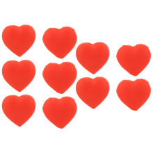 10 PCS Tennis Racket Vibration Dampener Heart