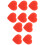 10 PCS Tennis Racket Vibration Dampener Heart 9
