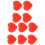 10 PCS Tennis Racket Vibration Dampener Heart 7