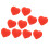 10 PCS Tennis Racket Vibration Dampener Heart 2