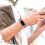 (Orange,Fitbit Charge 6)Premium Genuine Leather Adjustable Strap Watch Band For Fitbit Charge 6/5 4