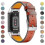 (Orange,Fitbit Charge 6)Premium Genuine Leather Adjustable Strap Watch Band For Fitbit Charge 6/5 1