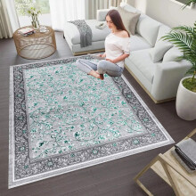 (Emerald) Vintage Floral Rugs For Large Living Room Bedroom Area Rug 160X230 cm