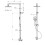 NES Home Winstead Round Exposed Multi Function Shower Set - Riser Rail Kit & Bath Shower Mixer Tap 4