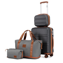 (12+20inch+travel bag) 20/24/28inch ABS Hard Suitcase Set With Travel Bag Luggage case