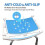 Bathroom Bath Chair Shower Stool Cushion Paste Anti-slip Warm Eva Blue 5