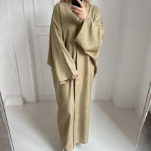 (L, khaki) Muslim Causal Plain Linen Open Abaya Summer Abayas For Women Turkish Dresses Islam Dubai Moroccan Kaftan Kimono Femme Musulmane