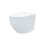 NES Home Nes Home Wall Hung Round Rimless Toilet, Cistern Frame Matte Chrome Button 3