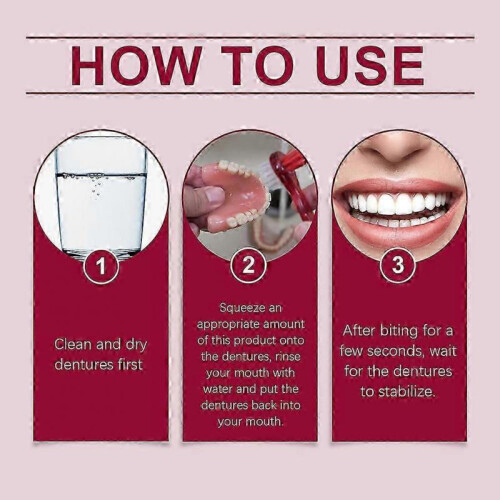 Cushion Grip Thermoplastic Denture Adhesive Lasting Super Hold Denture-adhesive Cream for False Teeth 2