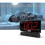 Large Digits Led Digital Alarm Clock with Swivel Base - Red Display, Adjustable Volume, Snooze 4