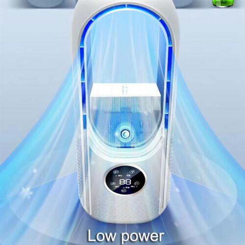Air Cooler with LED Display, 6 Speeds, Humidifier, Timer, Silent Fan, Blue 1
