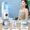 Air Cooler with LED Display, 6 Speeds, Humidifier, Timer, Silent Fan, Blue 6