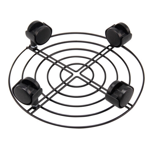 3 Pcs Plant Pot Wheels Mover Trolley Caddy Garden Plate Stand 1